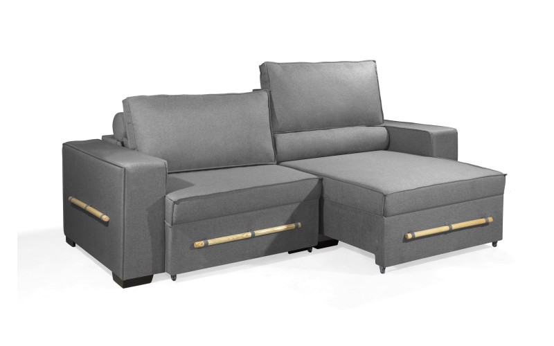 Sofá Retrátil e Reclinável 2.90m ESTILO ESTOFADOS - CHAYENE com SoftGel D33 Linho "Cinza" Sofá Retrátil e Reclinável 2.90m ESTILO ESTOFADOS - CHAYENE com SoftGel D33 Linho "Cinza"