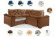 Sofá Retrátil Reclinável BERLIM DE CANTO 2.30 x 2.30 ESTILO ESTOFADOS - França Velusoft COR "TERRA COTA" Sofá Retrátil Reclinável BERLIM DE CANTO 2.30 x 2.30 ESTILO ESTOFADOS - França Velusoft COR "TERRA COTA"