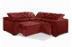 Sofá Retrátil Reclinável BERLIM DE CANTO 2.30 x 2.30 ESTILO ESTOFADOS - França Velusoft COR "VERMELHO"