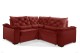 Sofá Retrátil Reclinável BERLIM DE CANTO 2.30 x 2.30 ESTILO ESTOFADOS - França Velusoft COR "VERMELHO"