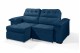 Sofá Retrátil Reclinável DOA 2.20m ESTILO ESTOFADOS - França Velusoft COR "AZUL"