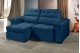 Sofá Retrátil Reclinável DOA 2.20m ESTILO ESTOFADOS - França Velusoft COR "AZUL"