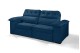 Sofá Retrátil Reclinável DOA 2.20m ESTILO ESTOFADOS - França Velusoft COR "AZUL"