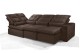 Sofá Retrátil Reclinável ELLOA DE CANTO COM CHAISE 3.05 x 1.80m ESTILO ESTOFADOS - Inca Velusoft COR "MARROM" Sofá Retrátil Reclinável ELLOA DE CANTO COM CHAISE 3.05 x 1.80m ESTILO ESTOFADOS - Inca Velusoft COR "MARROM"