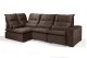Sofá Retrátil Reclinável ELLOA DE CANTO COM CHAISE 3.05 x 1.80m ESTILO ESTOFADOS - Inca Velusoft COR "MARROM" Sofá Retrátil Reclinável ELLOA DE CANTO COM CHAISE 3.05 x 1.80m ESTILO ESTOFADOS - Inca Velusoft COR "MARROM"