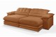 Sofá Retrátil Reclinável IRÃ 2.50m ESTILO ESTOFADOS - França Velusoft COR "TERRACOTA"
