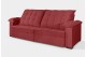 Sofá Retrátil e Reclinável 2,10m Canadá ESTILO ESTOFADOS - Sude Veludo cor "Vermelho"