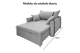 Poltrona Sofá Cama Valence Premium 130cm SoftGel D33  Linho Cinza Claro