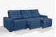 Sofá Retrátil e Reclinável 3,80m ESTILO ESTOFADOS - PARIS 3 módulos com Velusoft D33 "Azul" Sofá Retrátil e Reclinável 3,80m ESTILO ESTOFADOS - PARIS 3 módulos com Velusoft D33 "Azul"