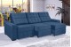 Sofá Retrátil e Reclinável 3,80m ESTILO ESTOFADOS - PARIS 3 módulos com Velusoft D33 "Azul" Sofá Retrátil e Reclinável 3,80m ESTILO ESTOFADOS - PARIS 3 módulos com Velusoft D33 "Azul"