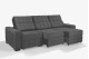 Sofá Retrátil e Reclinável 3,20m ESTILO ESTOFADOS - PARIS 3 módulos com Velusoft D33 "CINZA"