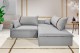 Sofá Valence Slim sem Caixa Premium 2.00m SoftGel 33  Linho Cinza Claro
