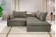 Sofá Valence Slim sem Caixa Premium 2.40m SoftGel 33  Linho Cinza