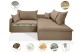 Sofá Valence Slim sem Caixa Premium 2.00m SoftGel 33  Linho Marrom