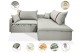 Sofá Valence Slim sem Caixa Premium 2.20m SoftGel 33  Linho Palha