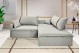 Sofá Valence Slim sem Caixa Premium 2.20m SoftGel 33  Linho Palha